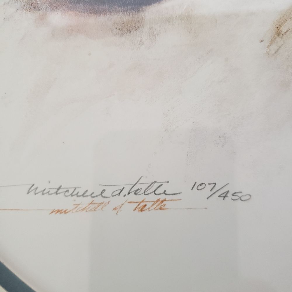 Mitchell Tolle Signed Framed Wall Hanging - Picture 4 of 7